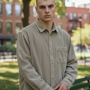 Urban Outfitters Beige Corduroy Shirt